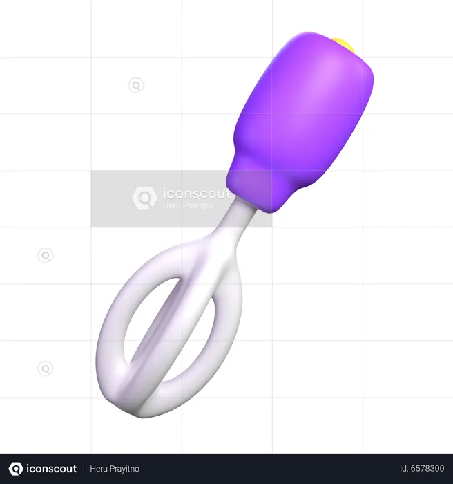 Hand Whisk  3D Icon
