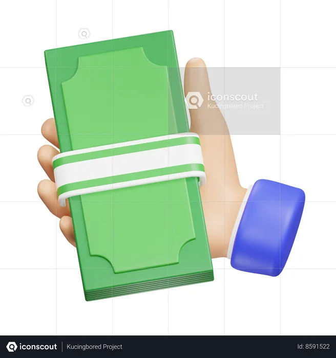 Hand With Money Emoji 3D Icon
