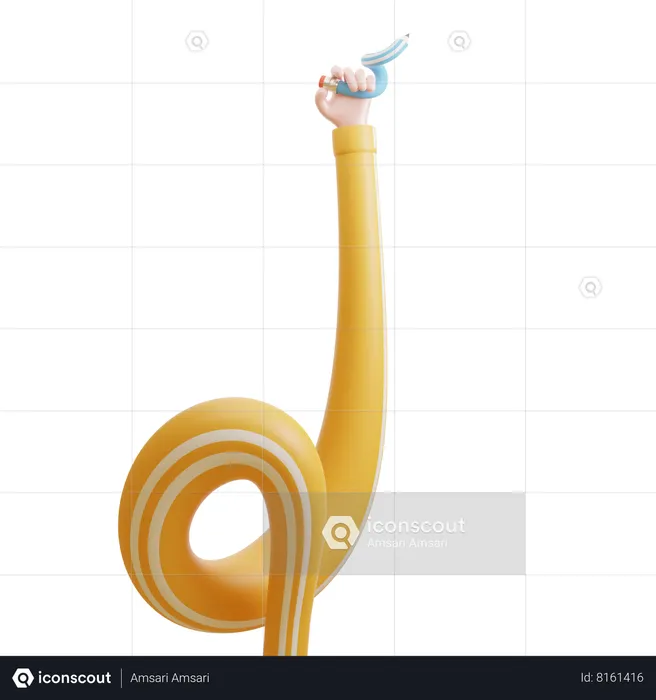 Pencil Emoji 3D Icon