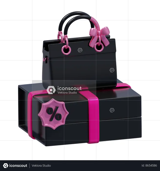 Handbag Sale  3D Icon