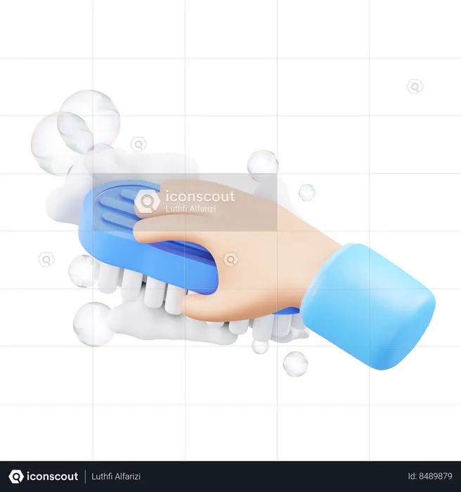 Handbrush  3D Icon