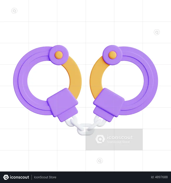 Handcuffs  3D Icon