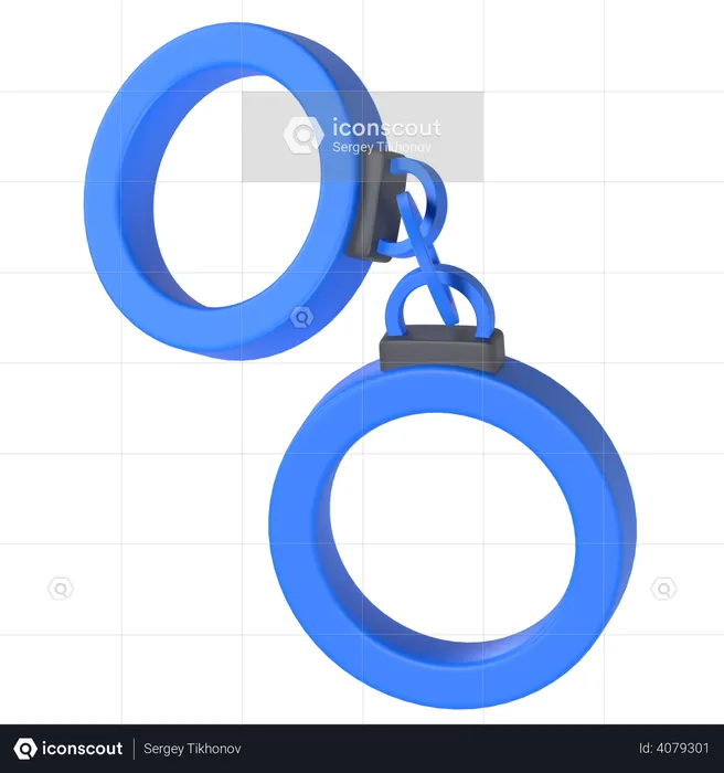 Handcuffs  3D Illustration