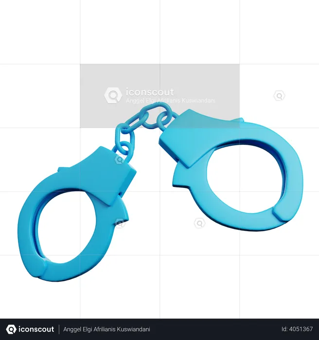 Handcuffs  3D Illustration