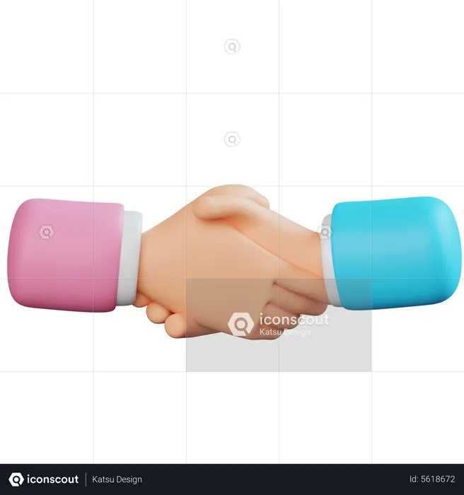 Hand schütteln Handbewegung  3D Icon