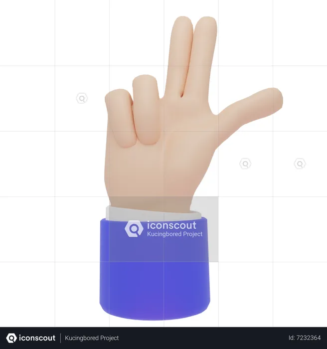Handfeuerwaffe Emoji 3D Icon