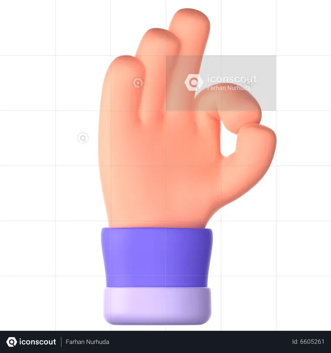 Handbewegung  3D Icon