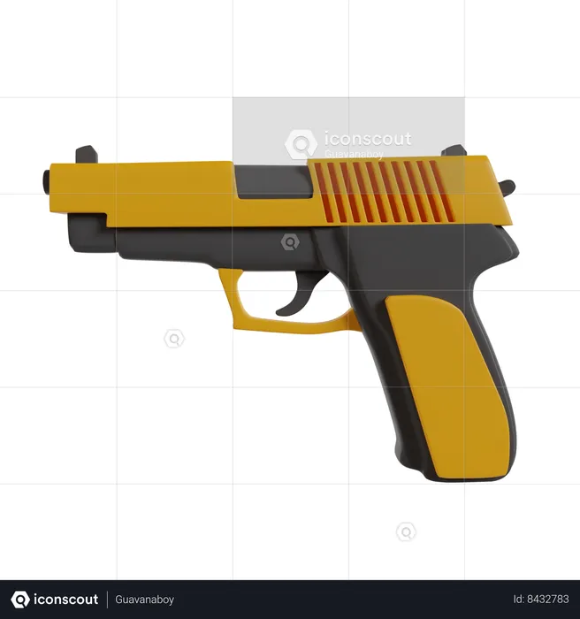 Handgun  3D Icon