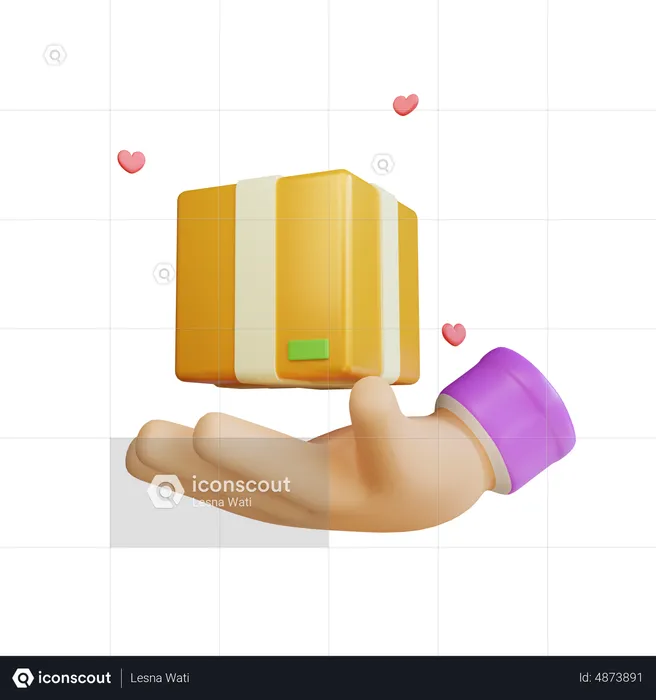 Abwicklung der Lieferung  3D Icon