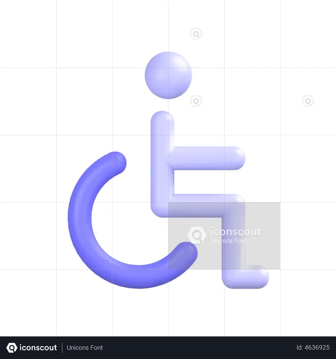 障害者シンボル  3D Icon
