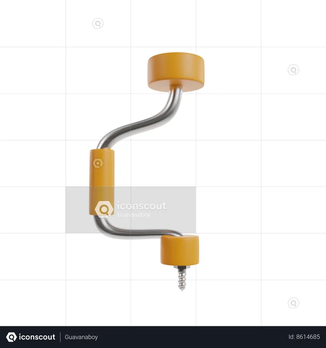 Handle With Screw  3D Icon
