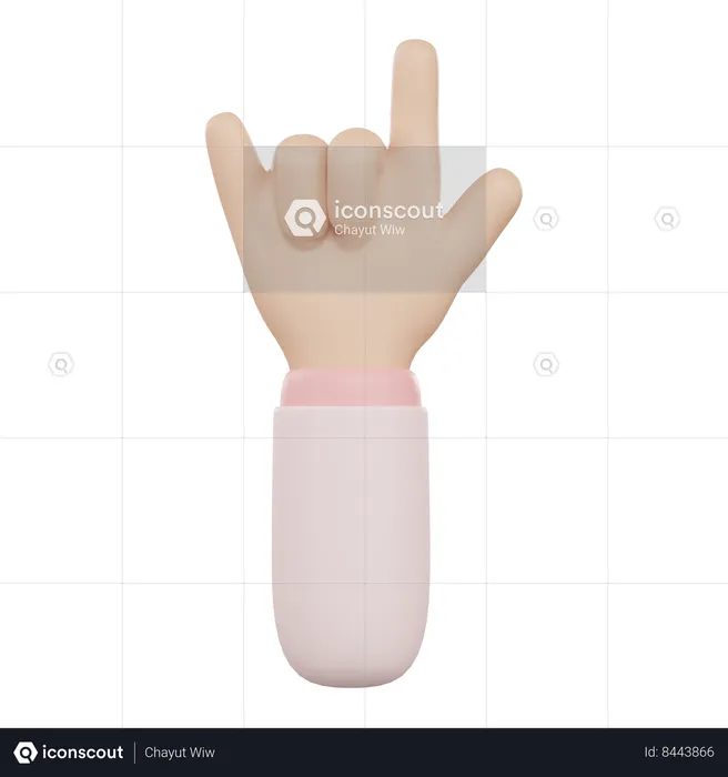 Hands Up  3D Icon
