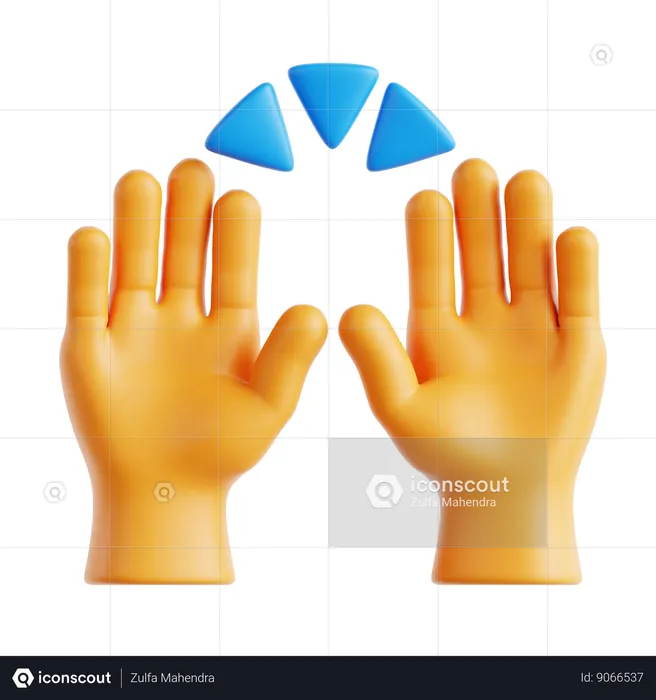 Hands Up Emoji Emoji 3D Icon