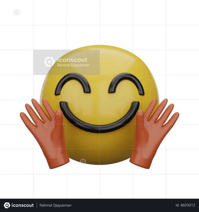 Hands Up Emoji Emoji 3D Illustration