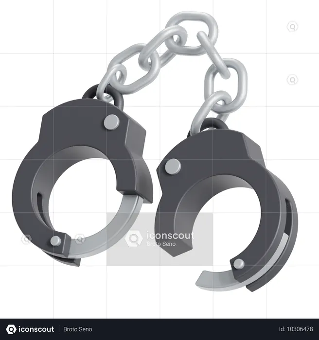 Handschellen  3D Icon