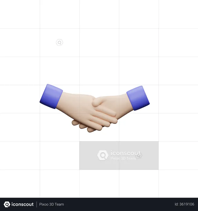 Handshake  3D Illustration