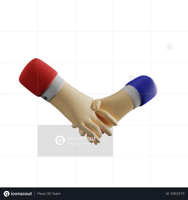 Handshake  3D Illustration