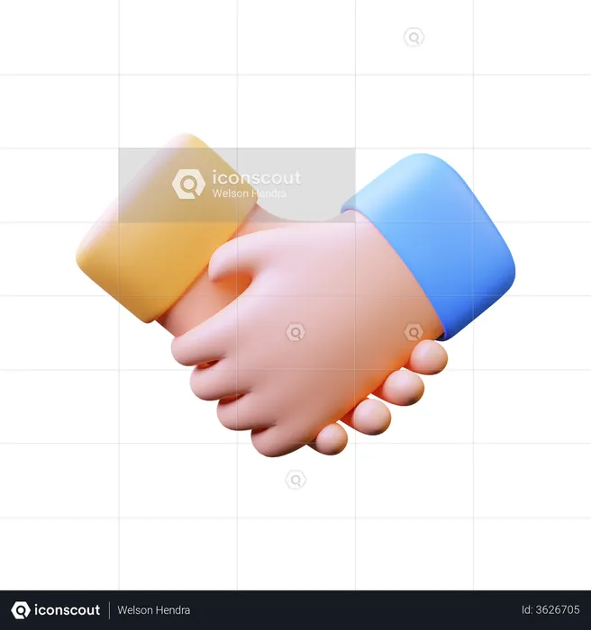 Handshake  3D Illustration