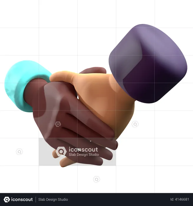 Handshake  3D Illustration