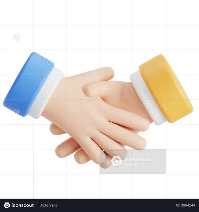 Handshake agreement  3D Icon