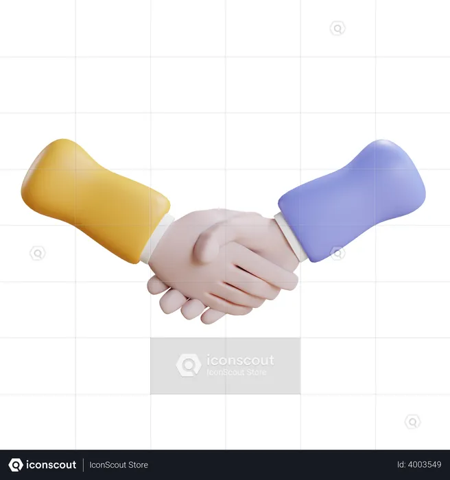 Handshake Gesture  3D Icon