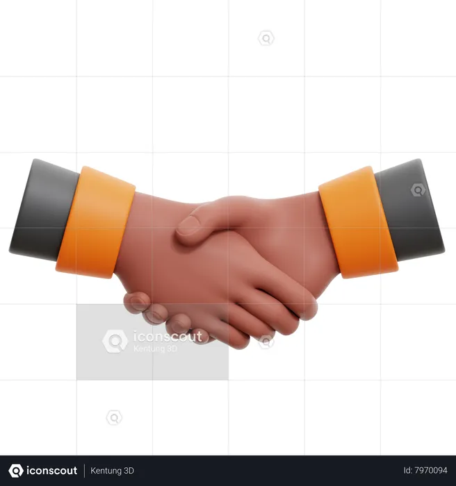 Handshake 3d Icon, FluentUI Emoji 3D Iconpack