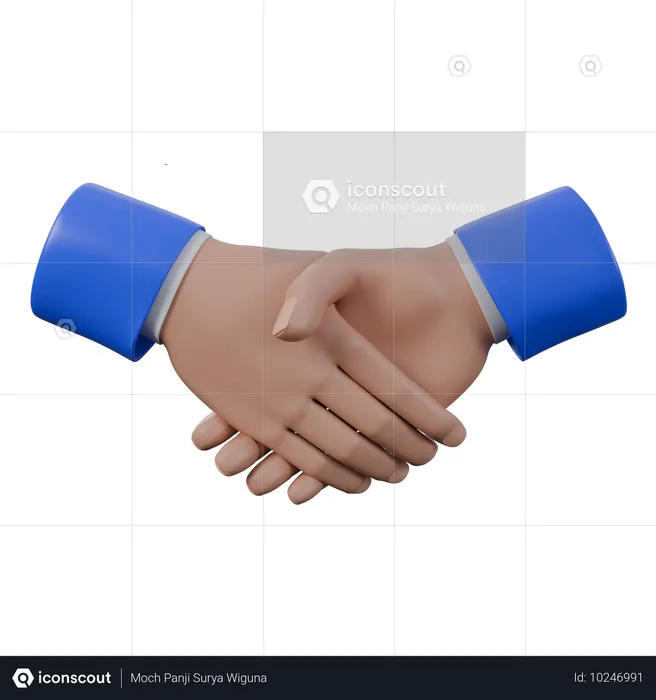 Handshake Hand Gestures  3D Icon