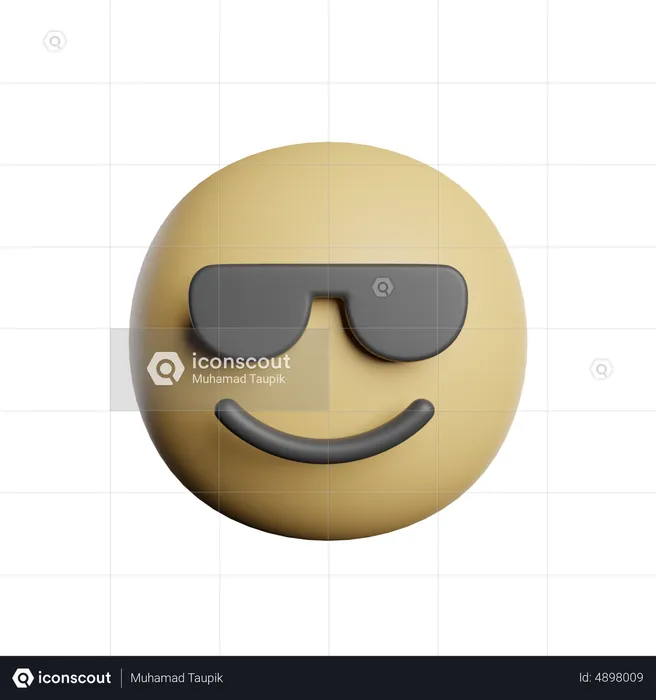 Handsome Emoji 3D Icon