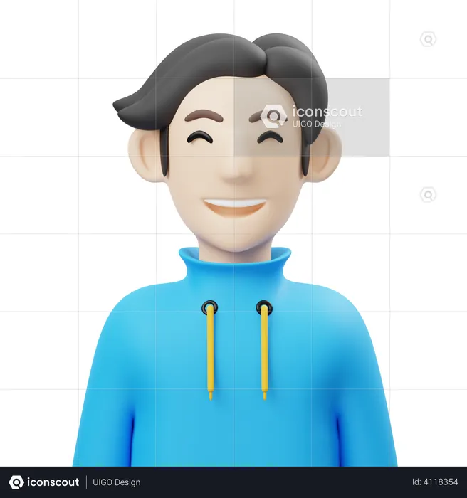 Handsome Boy  3D Icon