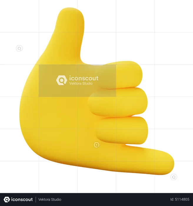 Hang Loose  3D Icon