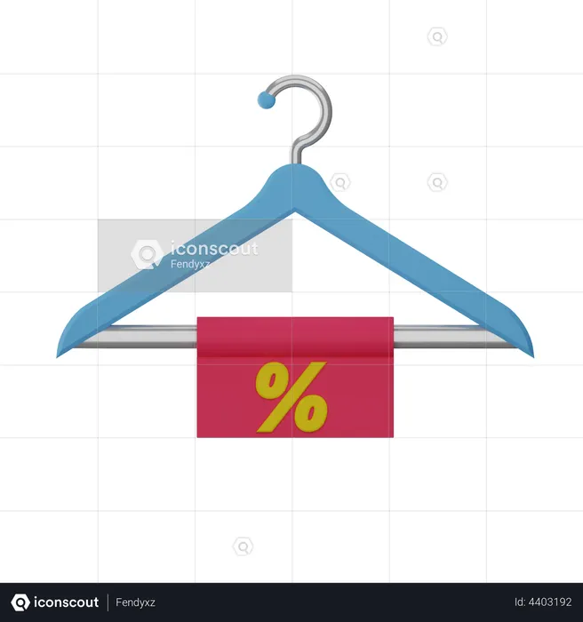 Hanger Discount  3D Illustration