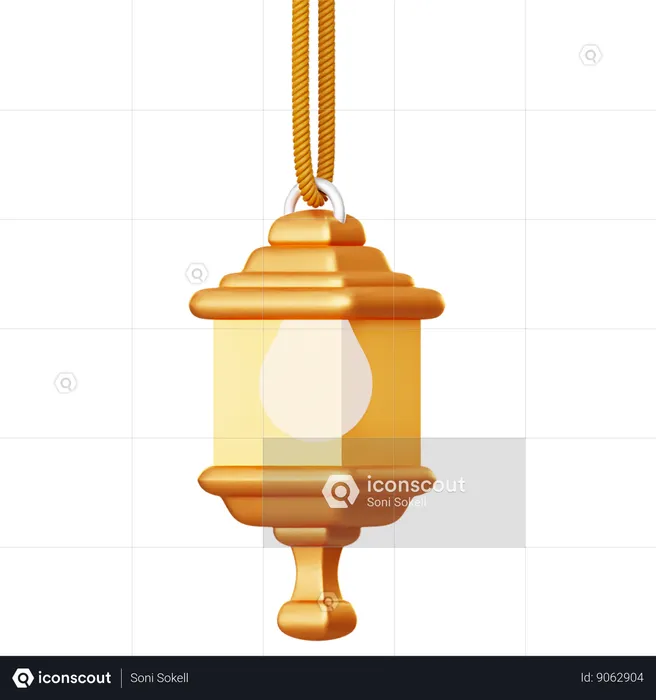 Hanging Lantern  3D Icon