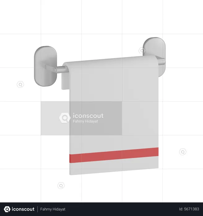 Hanging Towel  3D Icon
