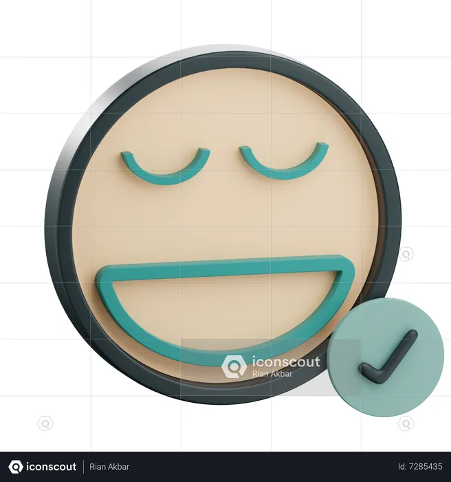 Happiness  3D Icon