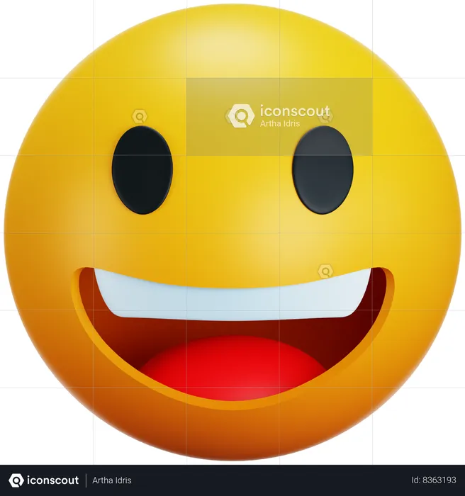 Happy Emoji 3D Icon