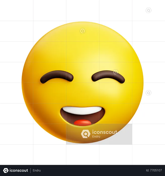 Happy Emoji 3D Icon