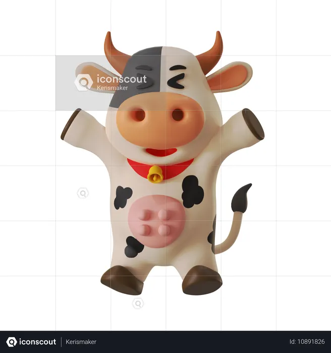 Happy  3D Illustration
