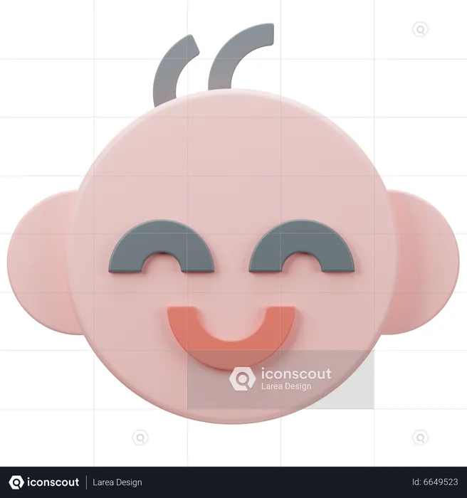 Happy Baby  3D Icon