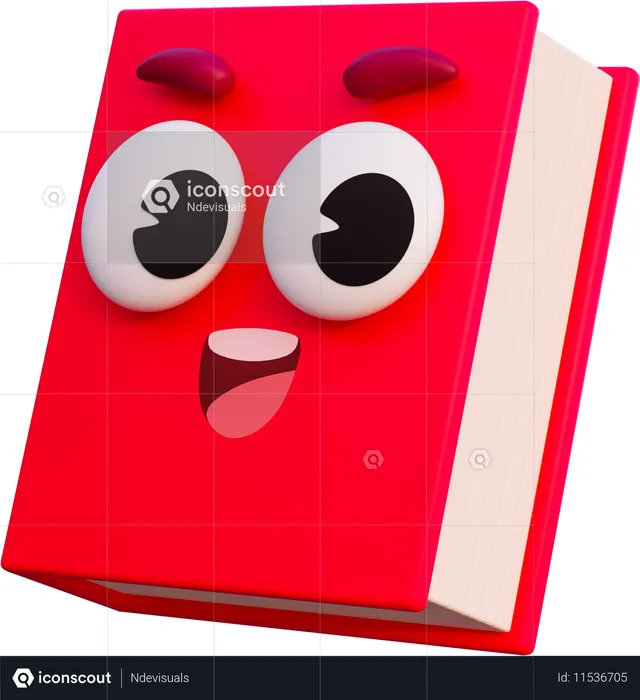 Happy Book  3D Icon