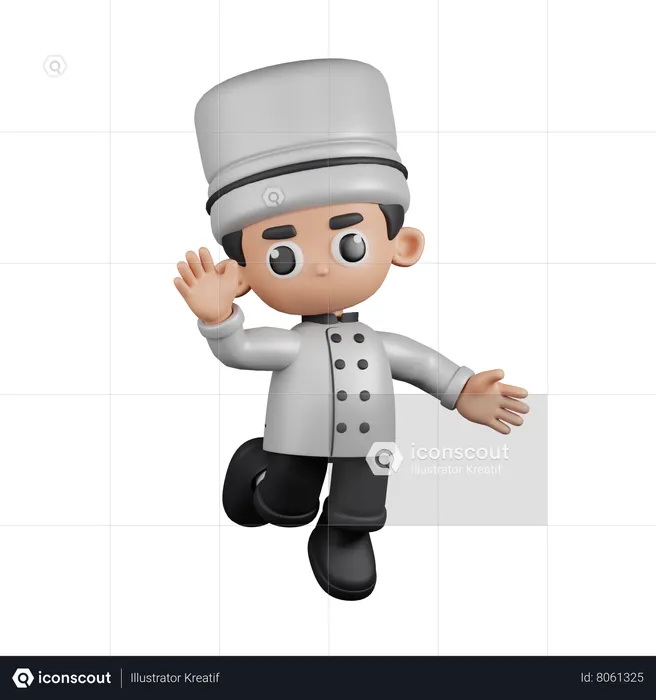 Happy Chef  3D Illustration