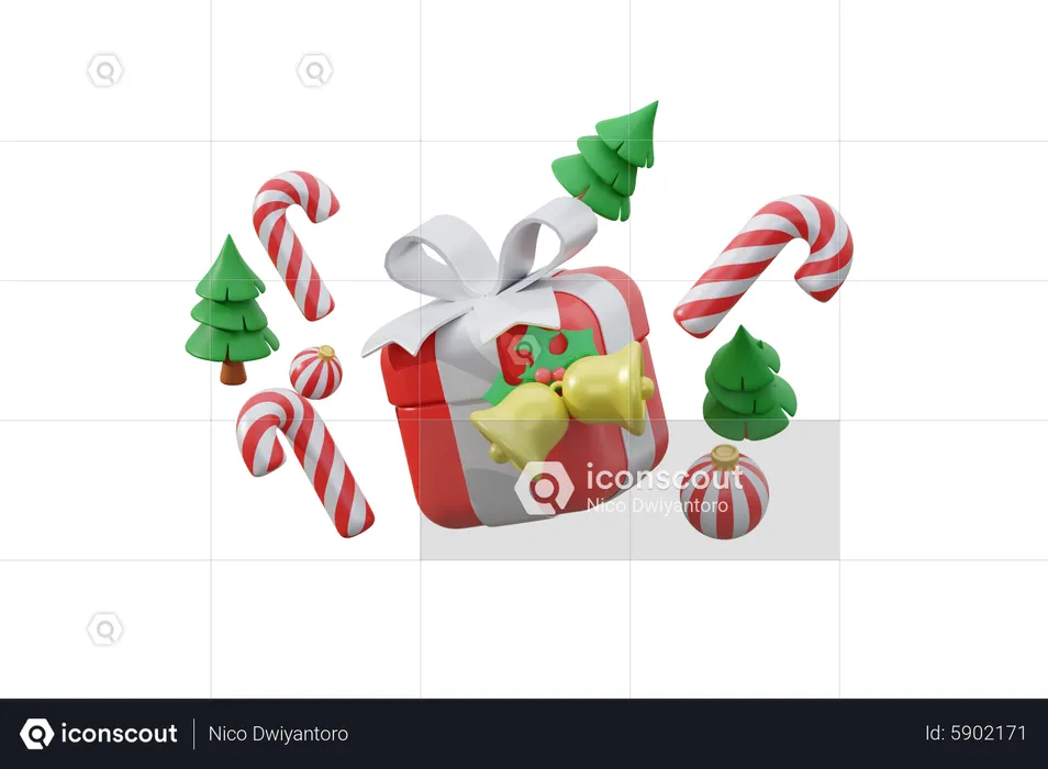 Happy Christmas Day  3D Icon