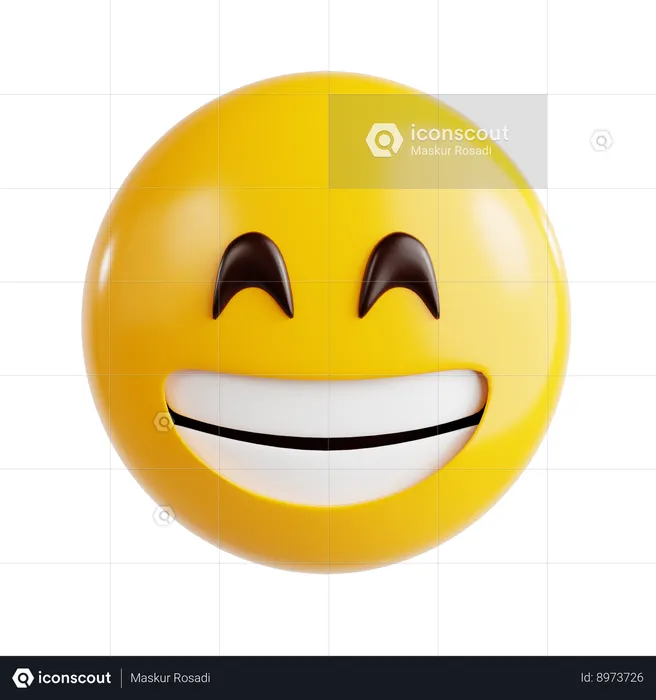 Happy Emoji Emoji 3D Icon