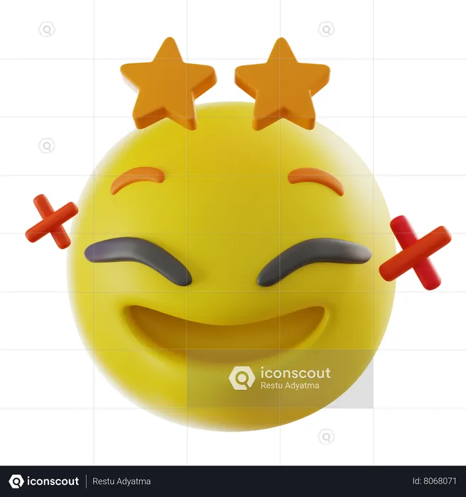 Happy Emoji Emoji 3D Icon