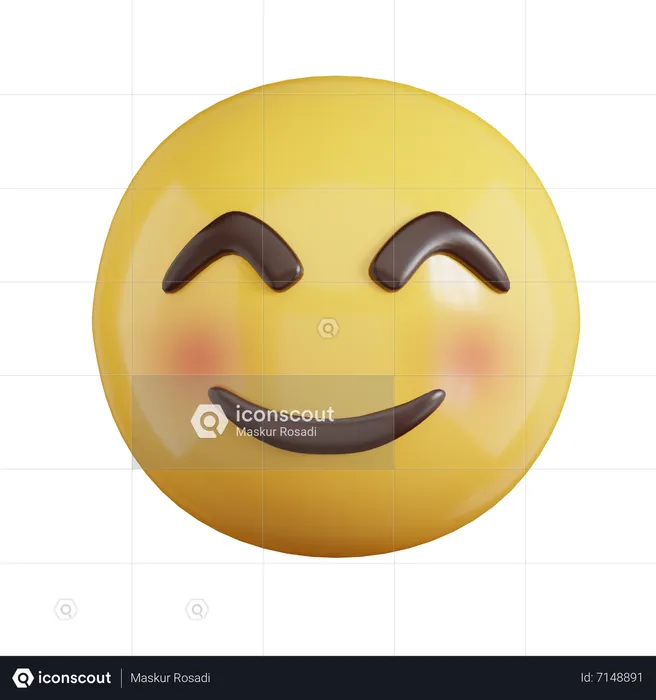 Happy Emoji Emoji 3D Icon
