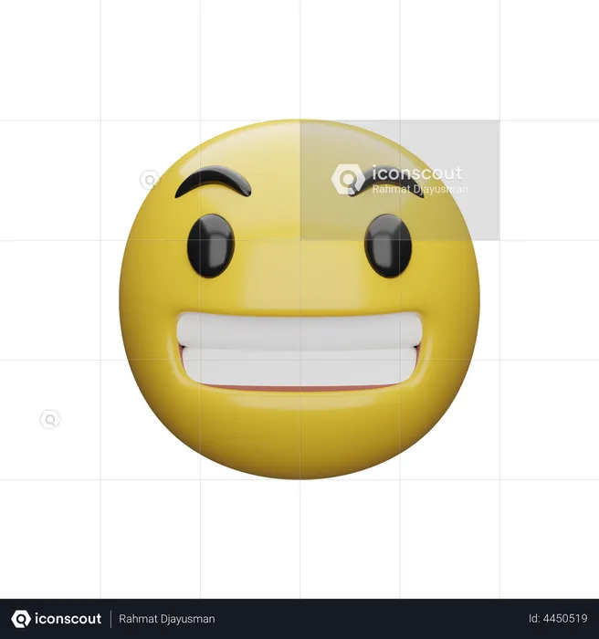 Happy Face Emoji 3D Emoji