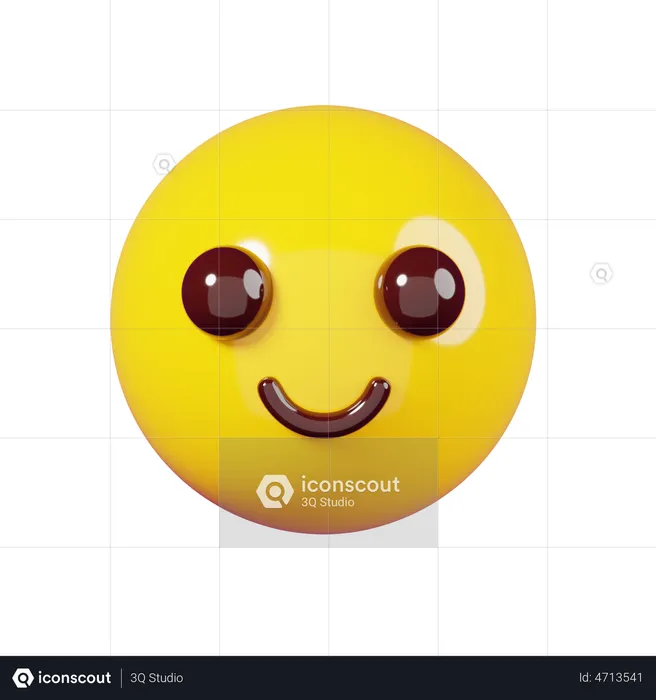 Happy Face Emoji Emoji 3D Illustration