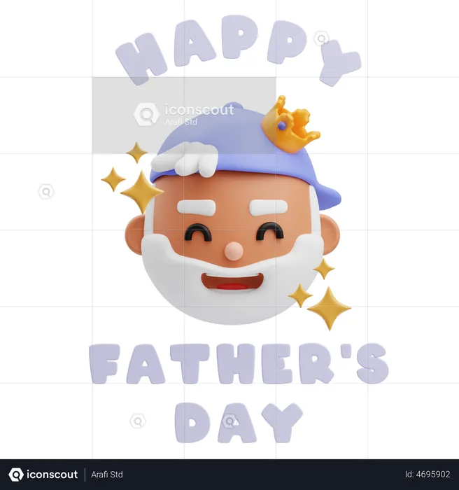 Happy Father Day  3D Illustration