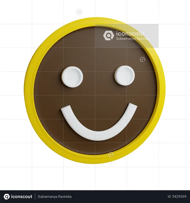 Happy Feedback Sentiment Emoji 3D Icon