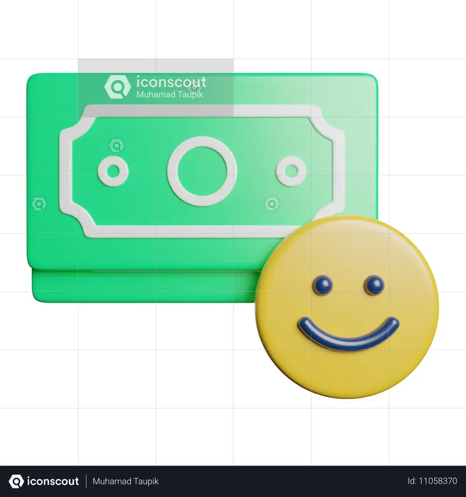 Happy For Money  3D Icon