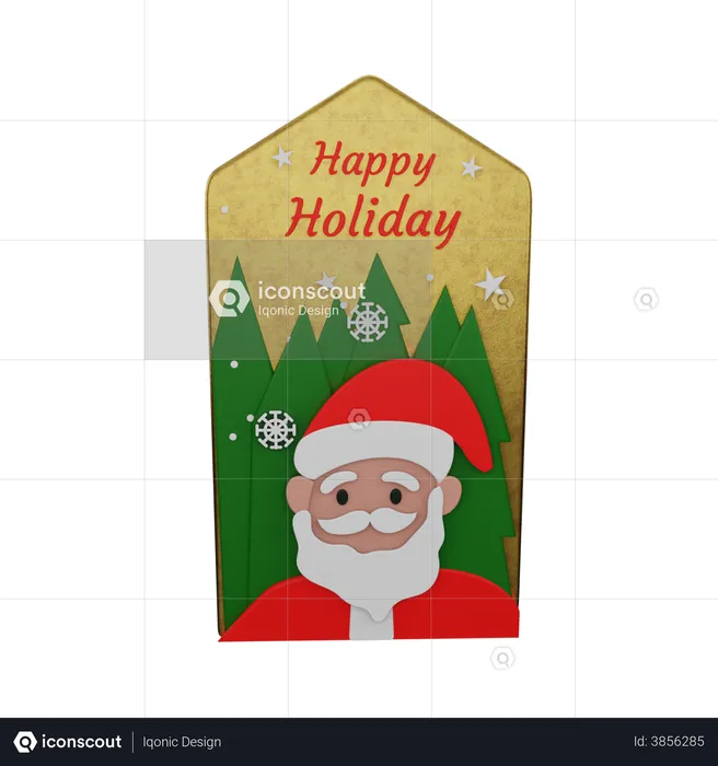Happy Holiday  3D Illustration